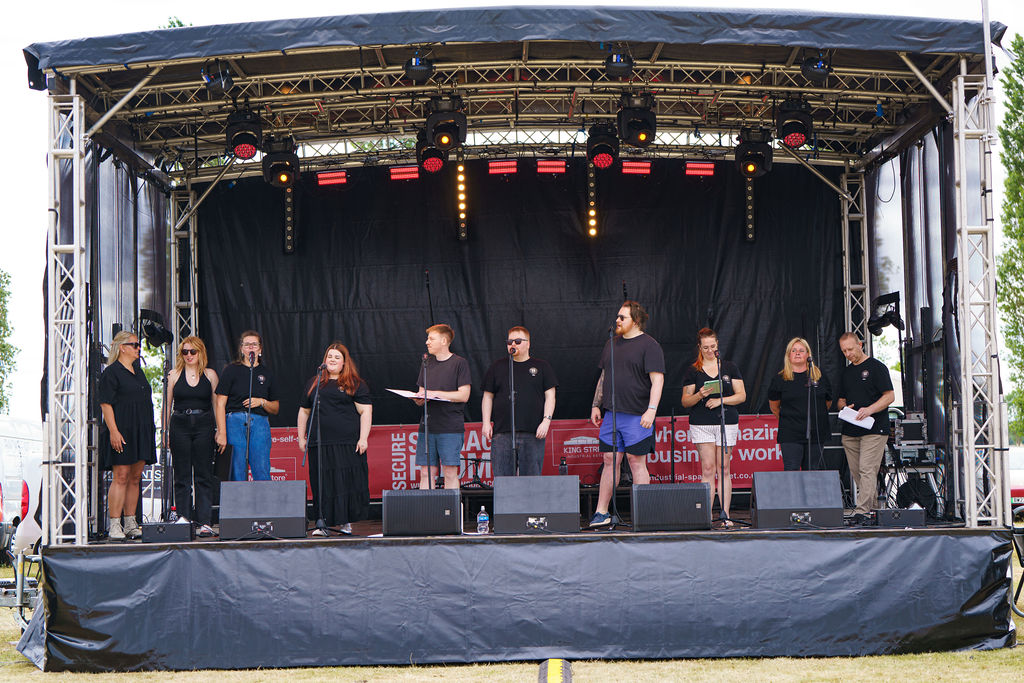 Langtoft Festival stage